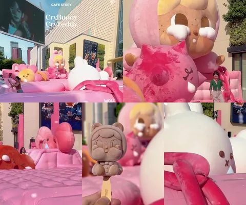 ภาพรีวิว CryBunny: Letting Go • Siam Paragon — พื้นที่อินเทอร์แอคทีฟสีชมพูกับคาแรกเตอร์ CryBunny และ CryTeddy