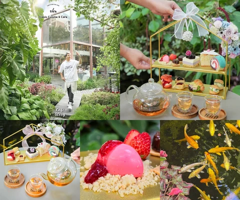 ภาพรีวิว ขมิ้น Camin — Afternoon Tea ในสวน