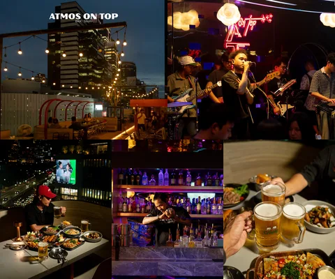 ภาพรีวิว Atmos On Top • Silom — ร้านอาหารและบาร์ชั้น 9 พร้อมวิวเมืองย่านสีลม