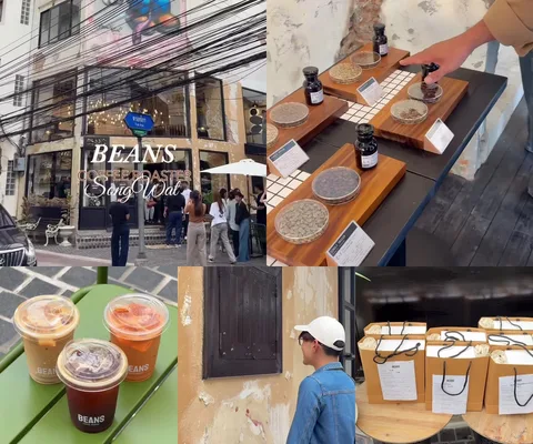 ภาพรีวิว BEANS Songwat • Grand Opening — กิจกรรมสร้างเบลนด์กาแฟในวันเปิดร้านย่านทรงวาด